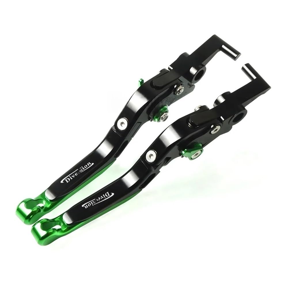 Zdgxfhsrh Green Motorcycle Brake Clutch Levers For Ya&Maha Xj600s/Xj900s Diversion 2003 Motorcycle Cnc Brake Clutch Levers Adjustable Folding Extendable(Green)