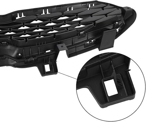 Miniatura 7 de G-PLUS Parrilla superior delantera con ribete cromado compatible con Kia Forte 2019 2020 86350M7010 86350M6000