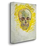 Giallobus - Cuadro - Vincent Van Gogh - Calavera 1 - Lona Telar Premium Alto Espesor - 50x70 - Listo para Colgar - Cuadros Modernos para el hogar