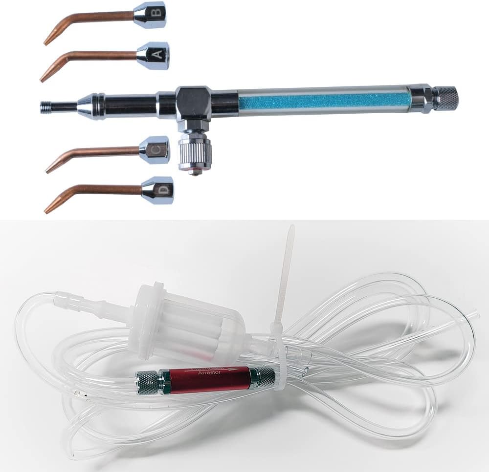 Universal Oxy hydrogen Gas Torch Flame Generator with 4 Copper Nozzles+ Flash back Arrestor for 30-150L/H HHO Polishing Welding Machine