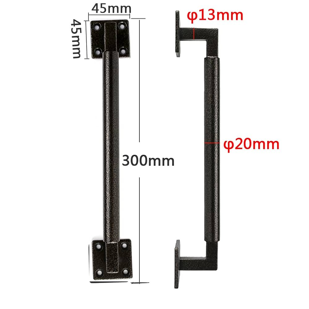 Amazon | K12 ドアハンドル 炭素鋼 ギャラップ 納屋 倉庫 取っ手