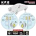 KFE KFE1734-104 Ultra Quiet Advanced Premium Ceramic Brake Pad REAR Set Compatible with: 2015-2017 Chrysler 200; 2014-2017 Jeep Cherokee