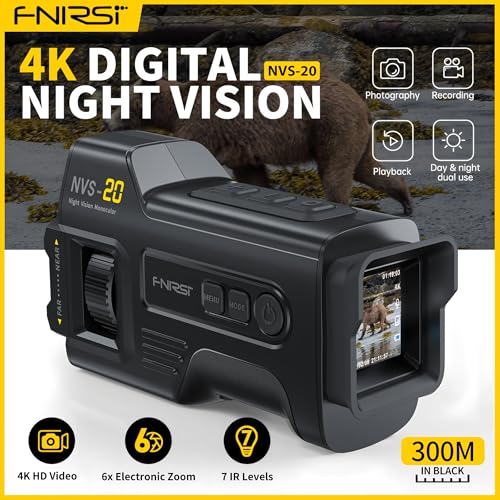 Jumelles infrarouges 4K de 36 MP avec vision nocturne 300m - 2