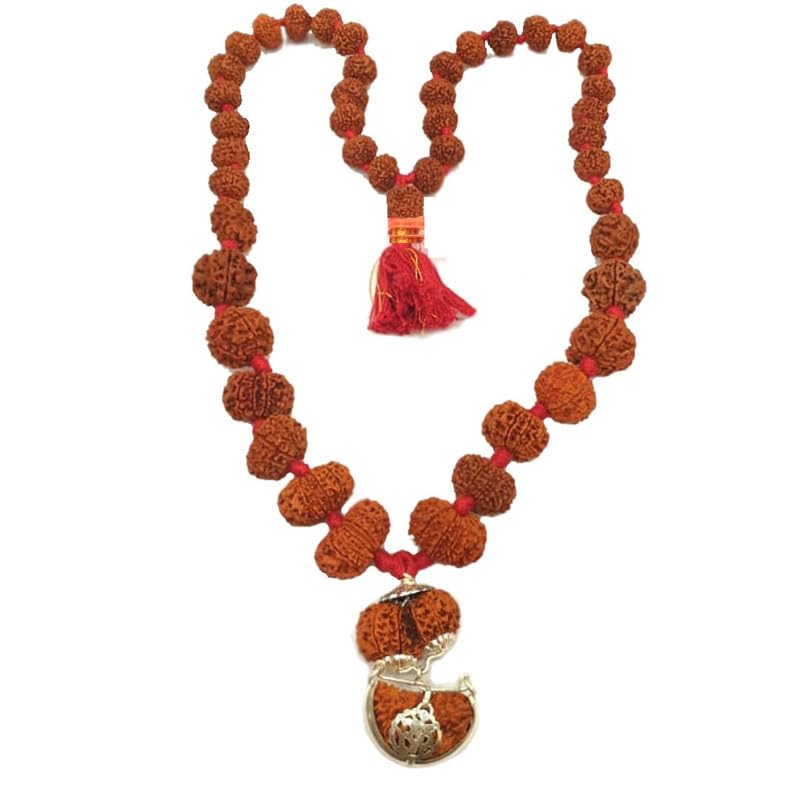 GEMFINITYGEMFINITY Genuine 1 to 14 Mukhi Rudraksha Gauri Shankar Ganesh Rudraksha Mala Sarva Siddha Rudraksha Mala With Thread Nepali Ek Mukhi se Chaudah Mukhi tak Siddhi Mala 1 to 14 सर्व सिद्ध रुद्राक्ष माला