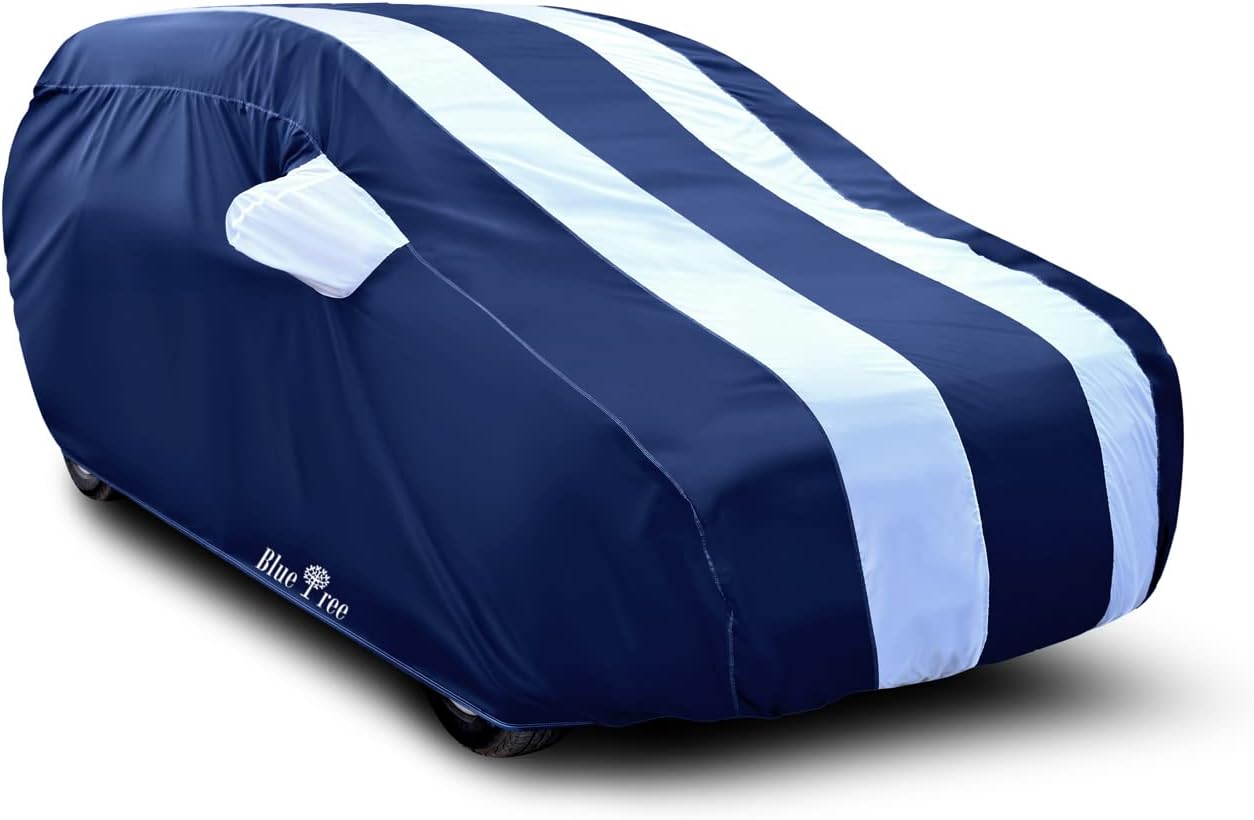 Kidofly car Body Cover for Kia Seltos (2019 to 2023) UV Protection & Dustproof Scratch Proof | Car Bumper to Bumper Accurately | Car Cover | White