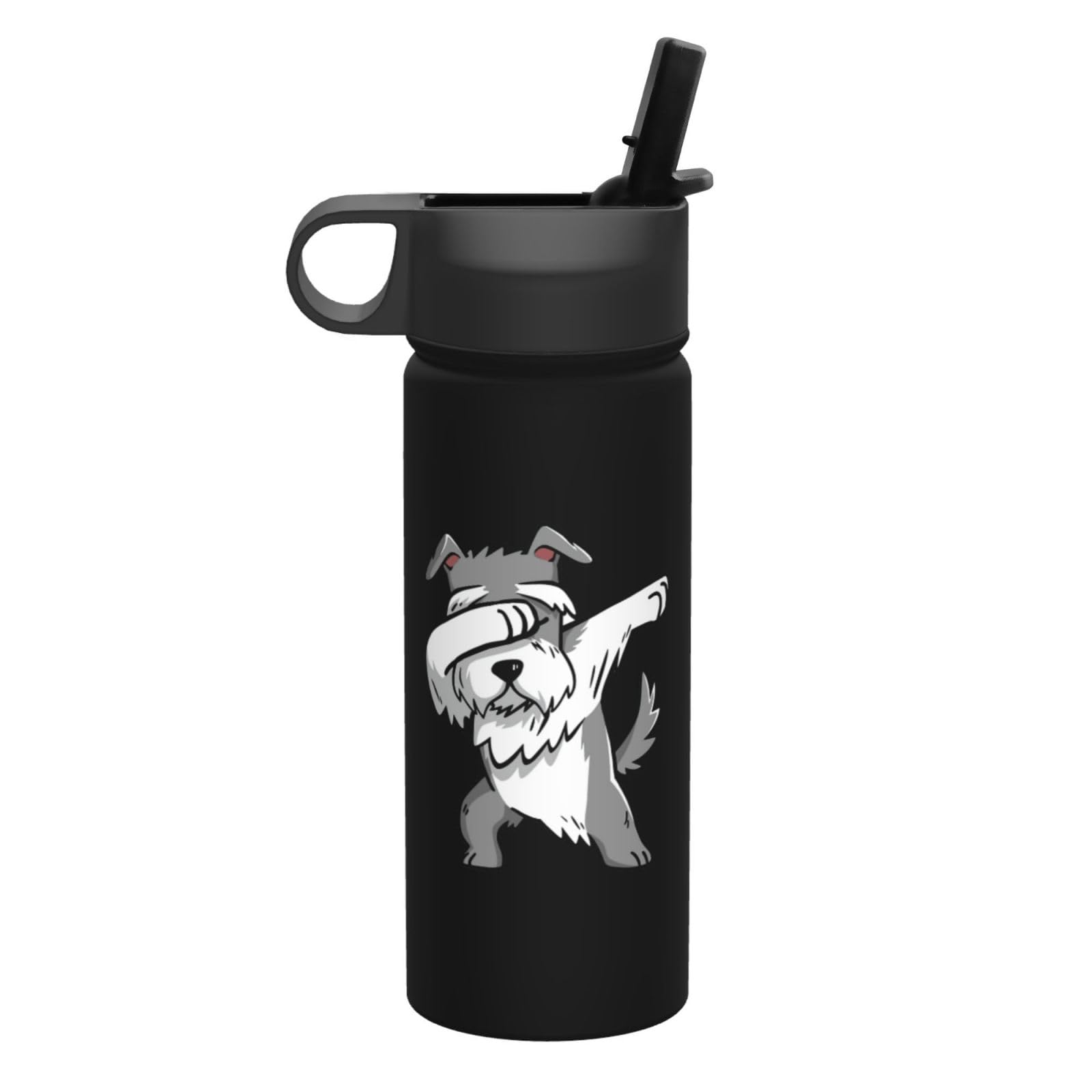 Amazon｜シュナウザー犬 水筒 スポーツボトル 魔法瓶 ステンレス 断熱