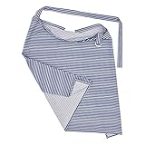 Mantón de mamá Imprimir Tira Bebé Lactancia Cubierta Delantal Enfermería Infantil Ubre Cuidado del bebé Coleteros Mujer (Navy, One Size)