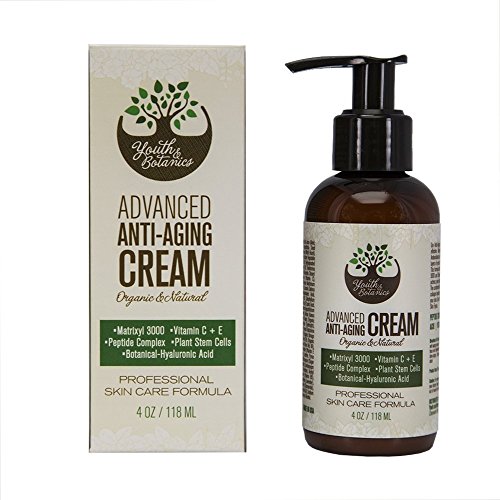 Anti-Aging Peptide Face Cream – Organic & Natural Hypoallergenic Moisturizer Day and Night – 4oz