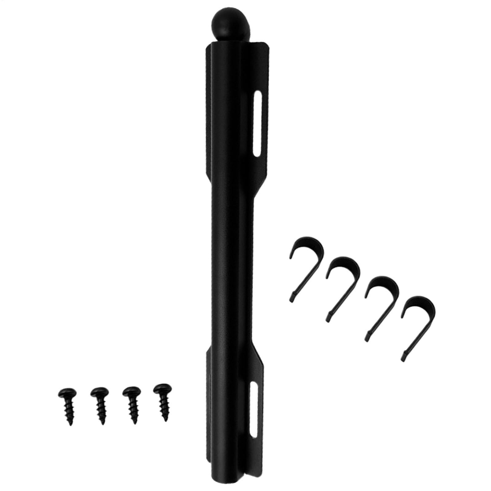 Tringle valet de penderie extensible en acier au carbone avec 4 crochets de suspension