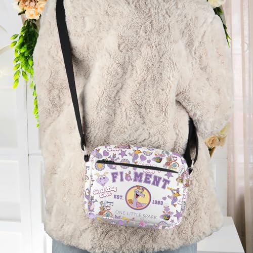 WCGXKO Purple Dragon Crossbody Bag Journey Imagination Gift for Dragon Lover 6