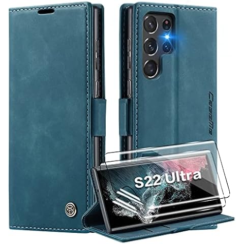 iLovecover Funda para Samsung Galaxy S22 Ultra con 2 Protector Pantalla Cover