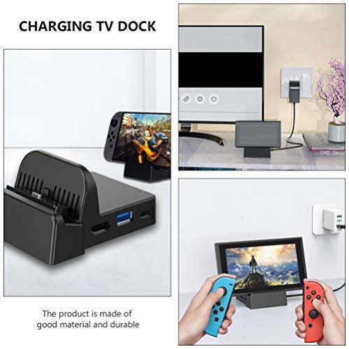 STOBOK Switch Tv Dock Mini Docking Station Portátil Substituto Adaptador de Tv Switch Carregador Doc
