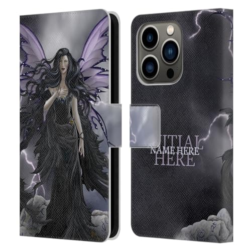 Coque cuir portefeuille iPhone 14 Pro fée des tempêtes personnalisable Nene Thomas