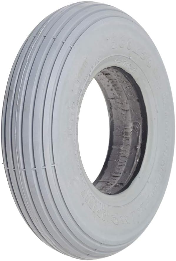 AlveyTech 8"x2" (200x50) Foam-Filled Mobility Tire with C179G Spirit Ribbed Tread : Health & Household