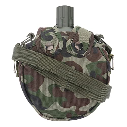 Gafoki 1 Set Outdoor Flagon Kettle Stainless Steel Kettle Bike Hydroflask Metal Pocket Flask Large Drinking Flask Running Water Bottle Camping Supplies Cycling Flask Polyester #TOP19