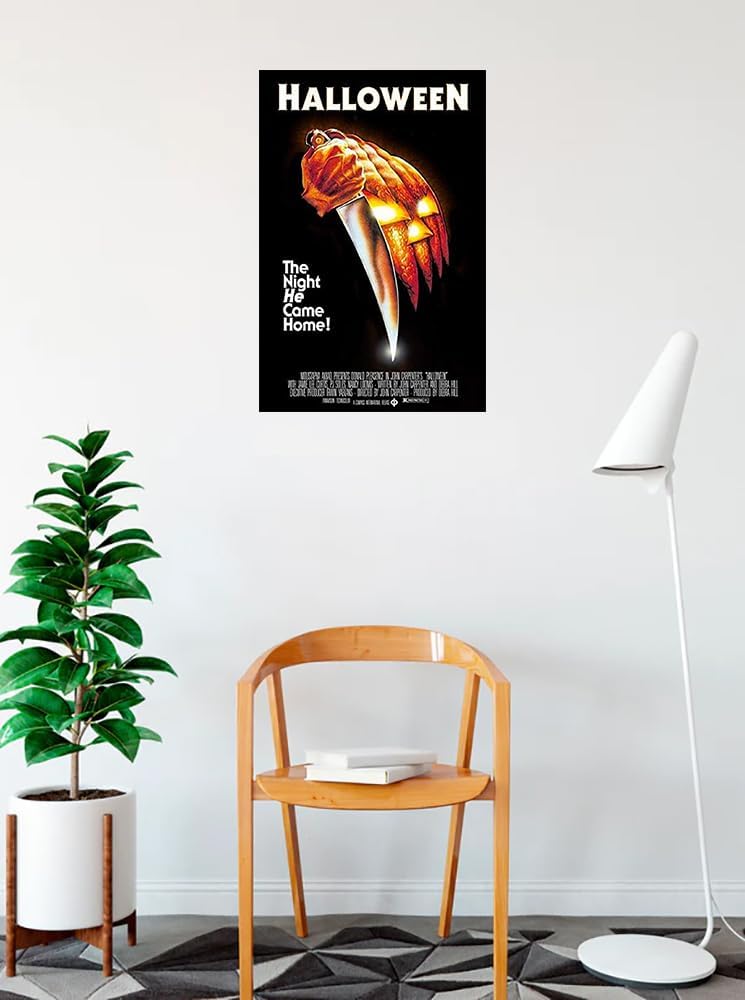 BUY ART FOR LESS Officially Licensed John Carpenters Halloween (1978) Art Poster - 36 x 24 Inch - Decorative Print - Poster Paper - Ready to Frame image 2