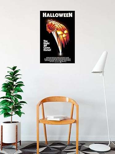Miniatura 2 de Buyartforless John Carpenters Halloween 1978 - Póster clásico de película de terror de 36 x 24 pulgadas The Night He Came Home
