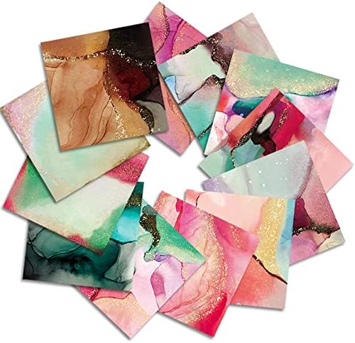 EAMOTOL 24 Sheets Colorful Scrapbook Paper Pad 12" x 12", Single-Sided Scrapbooking Paper Pack, DIY Background Decorative Craft Paper Pads, Album Card Making Supplies - Gleaming Theme