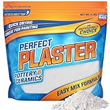 Perfect Plaster for Pottery & Ceramic Slip Casting Molds, Non-Toxic Water-Based Powder Material for DIY Mold Making, Clay Reclaim Slabs, Sculptures & Crafts, Fast-Curing, USA Made, 4 lb Bag