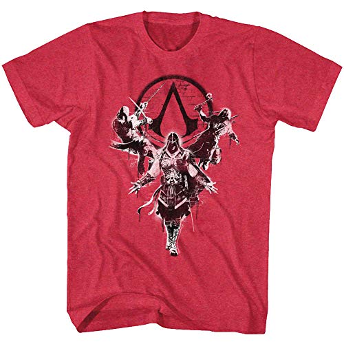 Assassin's Creed - Camiseta de manga corta para adulto - Rojo - XX-Large