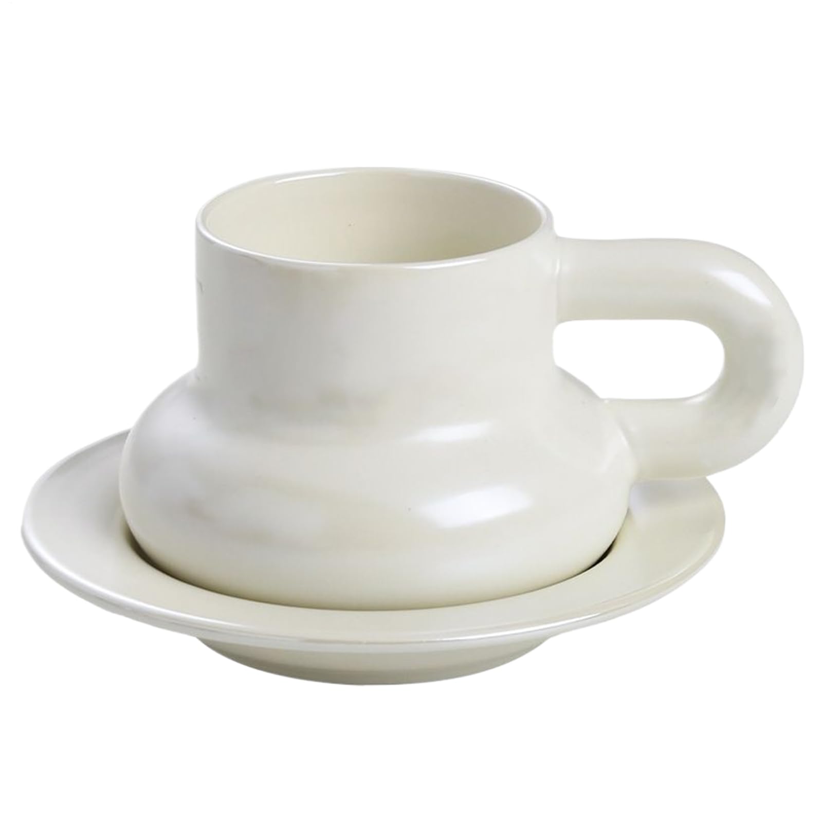 Tasse en céramique anti-brûlure avec poignée pour savourer le thé chaud