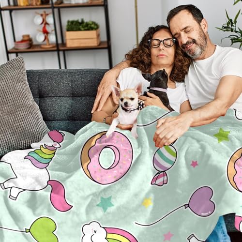 Couverture ballon licorne 150×130cm, idée cadeau idéale - 7