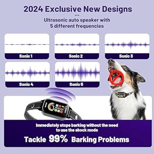 Dog Bark Collar 2 Pack,Rechargeable Smart Barking Collar, 8-120lbs Anti Bark Training Collar with 8 Adjustable Sensitivity, Barking Collar with Beep Vibration Harmless Shock(2 Pack) Dog Bark Collar 2 Pack,Rechargeable Smart Barking Collar, 8-120lbs Anti Bark Training Collar with 8 Adjustable Sensitivity, Barking Collar with Beep Vibration Harmless Shock(2 Pack)