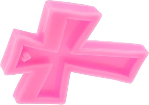 Miniatura 5 de Paquete de 4 llaveros en forma de cruz de resina de silicona con 10 llaveros DIY llavero, collar de joyería, bolsa de equipaje, colgante artesanía,