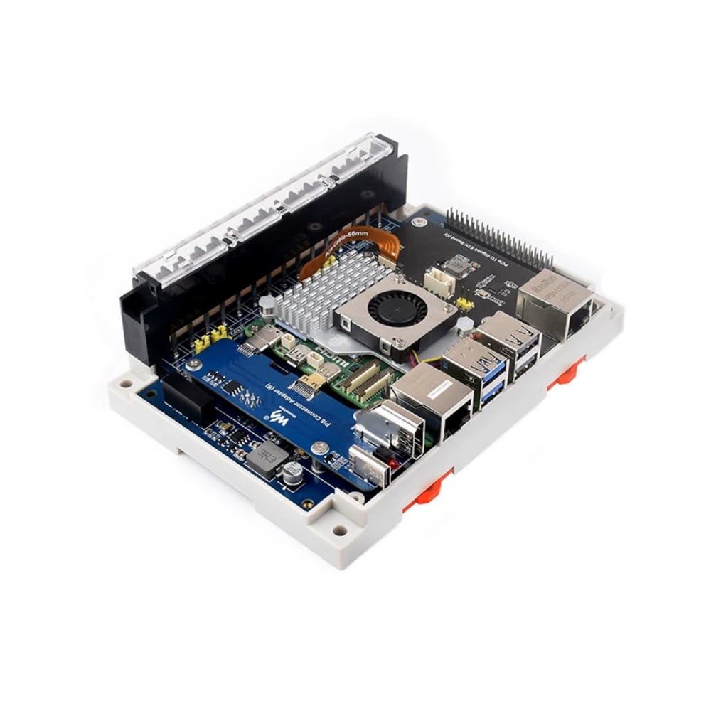 Scheda di interfaccia industriale Raspberry Pi, Isolata RS232/485 CANFD Scheda di Espansione, Montabile a parete/Rail-montabile