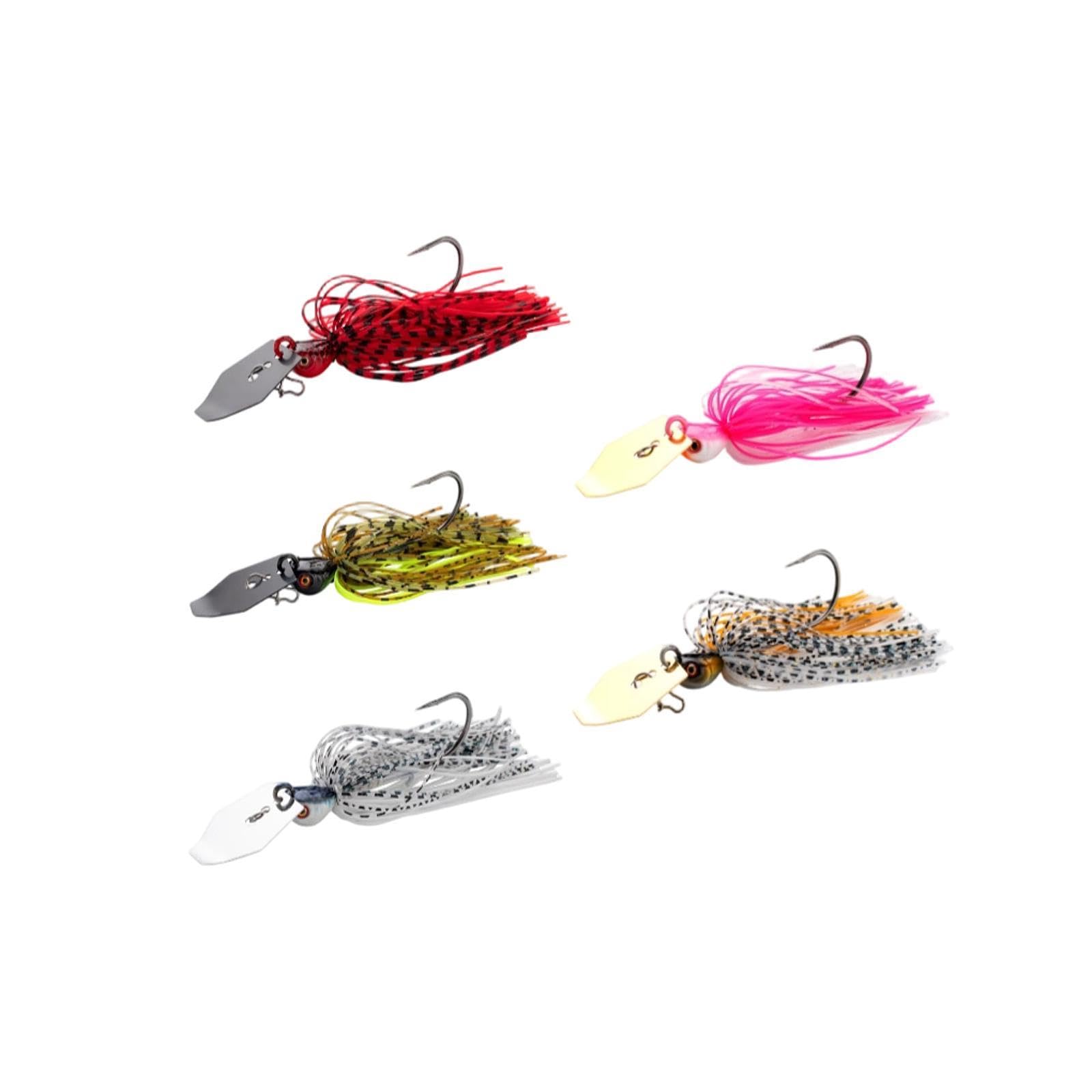 5 Pezzi di Attrezzatura da Pesca Jig Swimbait Jighead con Seppie, Persici Sole E Scorfani