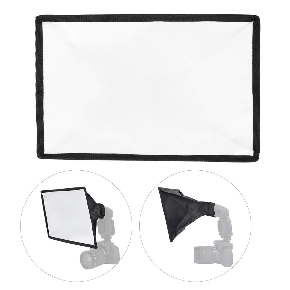 Flash Softbox, 20 x 30 cm Speedlite Softbox Diffusore, Diffusore Softbox Portatile Pieghevole, Fotocamera Speedlite Softbox per Fotocamera Flash Luce Luci Velocità
