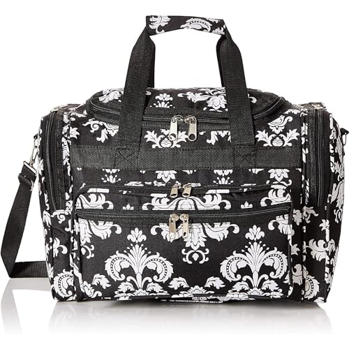 Image of World Traveler 81T16-630 Duffle Bag, One Size, Black White Damask II