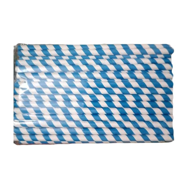 Multicolored Paper Straw Pack of 50
