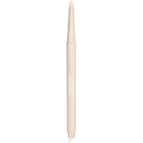 COVERGIRL Perfect Point Plus Self-Sharpening Eyeliner Pencil, White Out, Pack of 2 (Packaging May Vary)