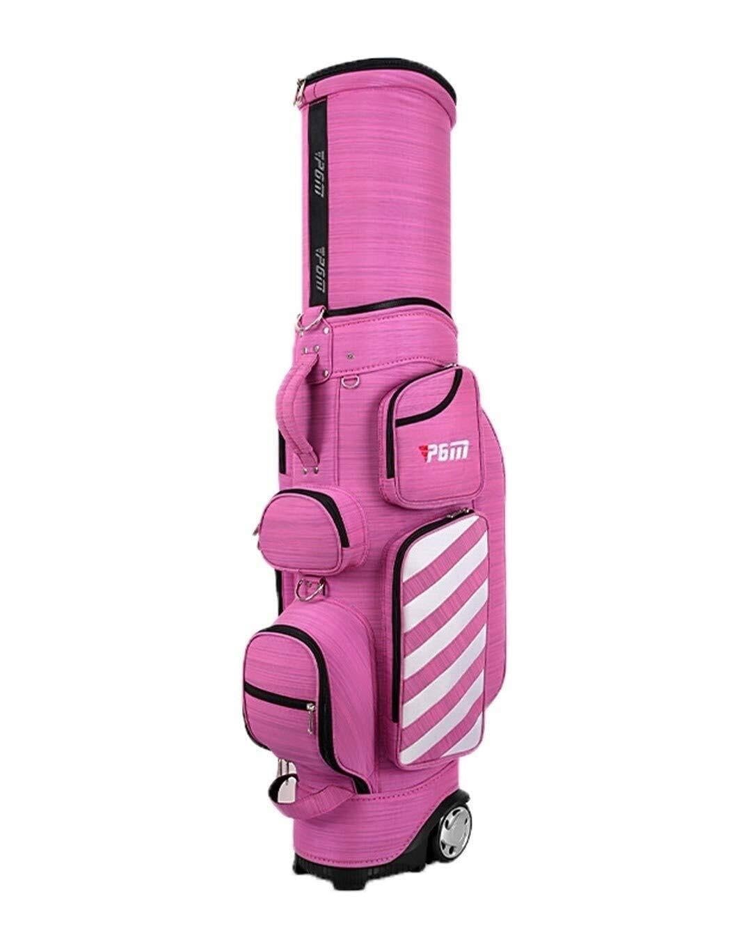 Golftasche, Reisekoffer, einziehbar, mit Seilzug, Hartschale, Ballkappe, Airbag, Golftasche for Herren und Damen, geeignet for Wettkämpfe