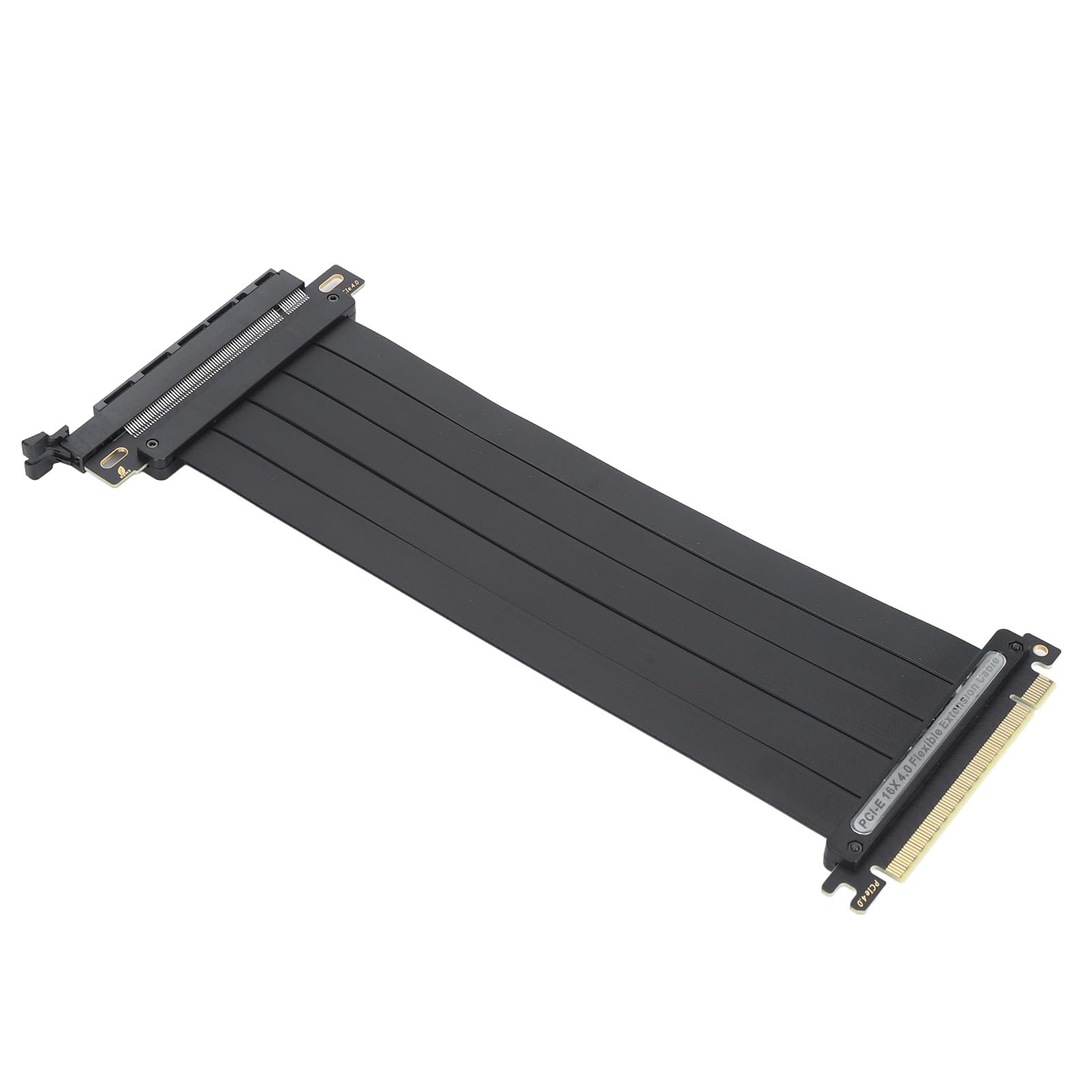 Pongnas Cavo Prolunga PCIe 4.0 X16, Cavo Riser GPU 180 Gradi 64GBS Cavo Placcato Argento EMI Schermato Plug and Play Design Segmentato per Chipset Z690 (300 mm)