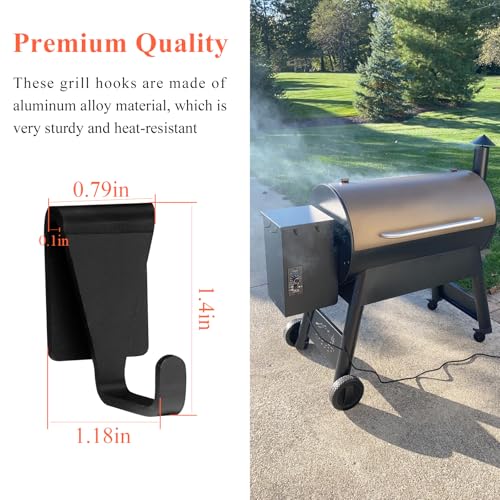 Ganchos para parrilla de aluminio, 4 piezas miniatura 6