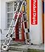 Adjustable Aluminum Extension Ladder - Multi-Purpose Extendable Step Ladder, Compact, Lightweight, Non-Slip, Household & Outdoor Tool(3.0M)