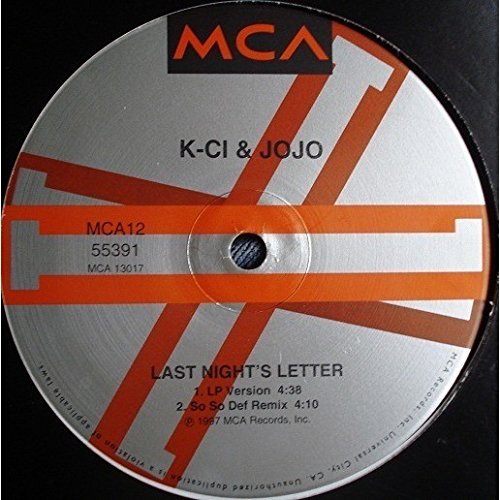 Buy K Ci Jojo Last Night s Letter Vinyl Online At Low Prices In 
