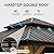 Domi Hardtop Gazebo 12’x12’ Cedar Frame Wood Gazebo with Galvanized Steel Double Roof, Outdoor Permanent Metal Gazebo with Curtains and Netting for Patio,Deck,Backyard