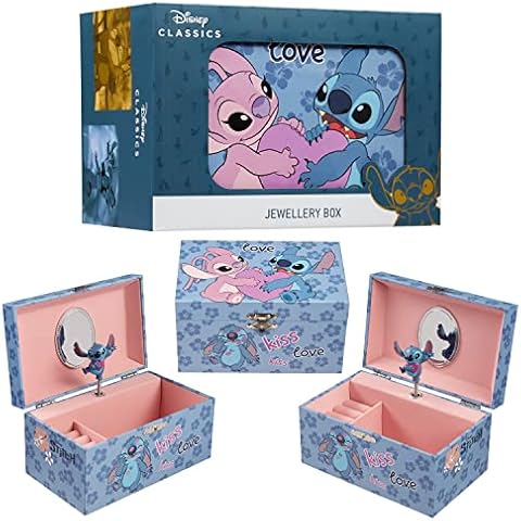 Joyero Musical Disney Stitch y Angela Cover