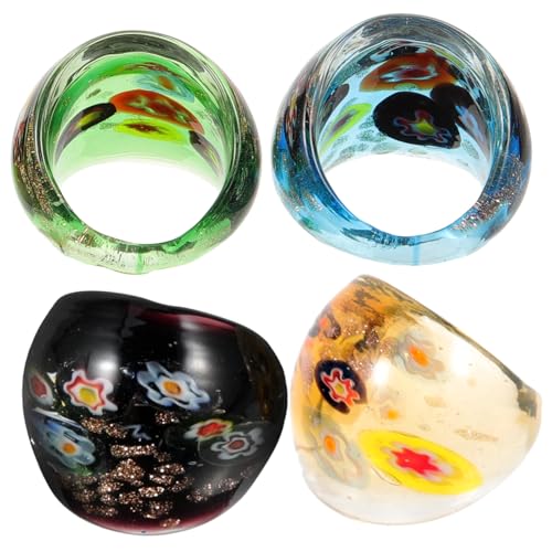 [BESPORTBLE] 4 �� �G�X�j�b�N���K���X�����O �p�[�e�B�[�p�̃K���X�����O �K���X�����O�W���G���[ �p�[�\�i���C�Y���ꂽ�����O �p�[�\�i���C�Y���ꂽ�K���X�����O �l�i �w�� �� ����