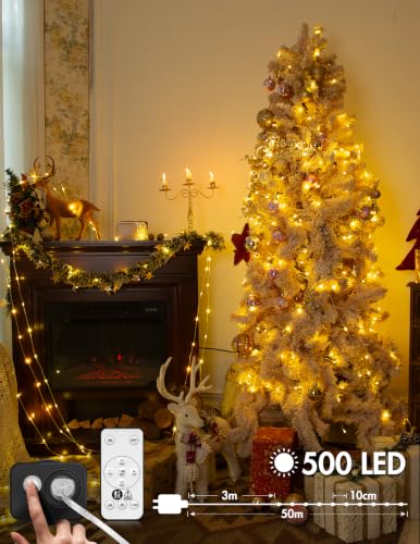 Miniatura 2 de Bescost Guirnaldas Luces Exterior 50m, 500 Led Cadena De Luces, Luces Exterior Con 8 Modos, Impermeables Luces Led Exterior, Decoración Para Navidad, Fiesta, Boda, Patio, Jardín, Festival, Etc