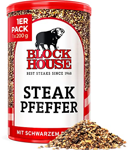 Block House Steak Pfeffer mit schwarzem Pfeffer 200g - Gewürzmischung in Restaurantqualität Cover