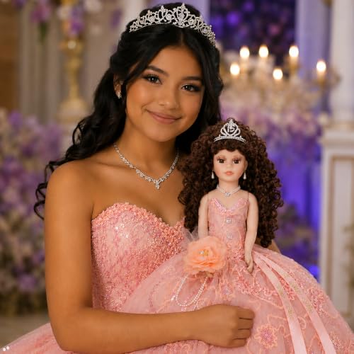 Muñeca Última Quinceañera 18" con Sombrilla Vestido miniatura 2