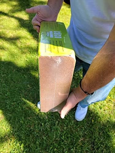 Coco Coir Mega Brick Organic Coconut Coir 11 Pound Coco Fiber Compressed Block Pre Washed Buffered RHP Cert Potting Soil Indoor Outdoor Garden Use Vegetable Flower Seed Starter