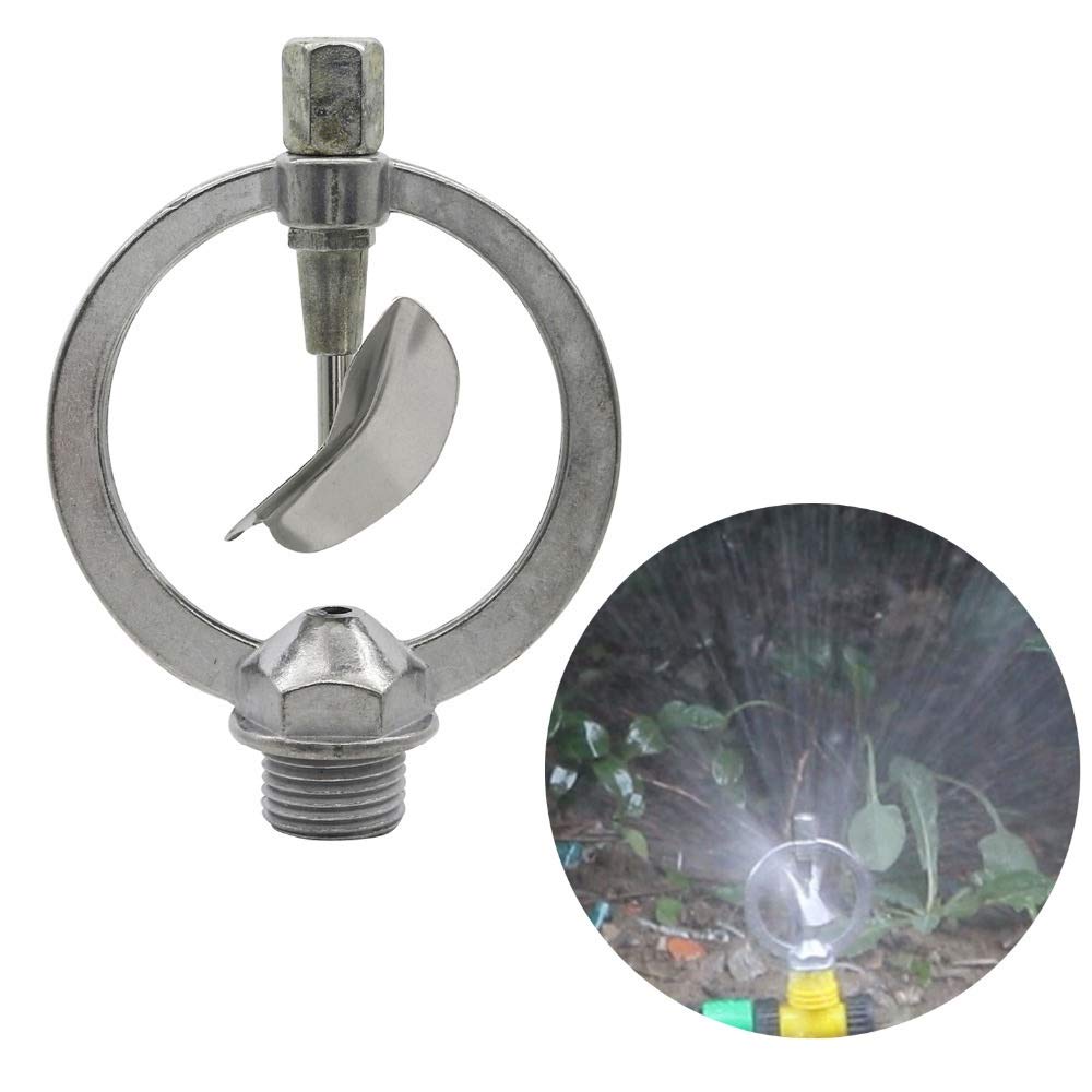 Gartenbewässerungsnebeldüse 10 Stück 1/2" Außengewinde Rotating Bewässerung-Sprenger-Zink-Legierung Wasser-Düse Landwirtschaft Gewächshaus Rasen Bewässerung Spray-Kopf