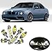 20 pcs Blanc sans Erreur Voiture LED Ampoules Intérieur Kit, pour 1997-2003 BMW Série 5 E39 M5 Carte Dôme Plaque D'immatriculation Lampe