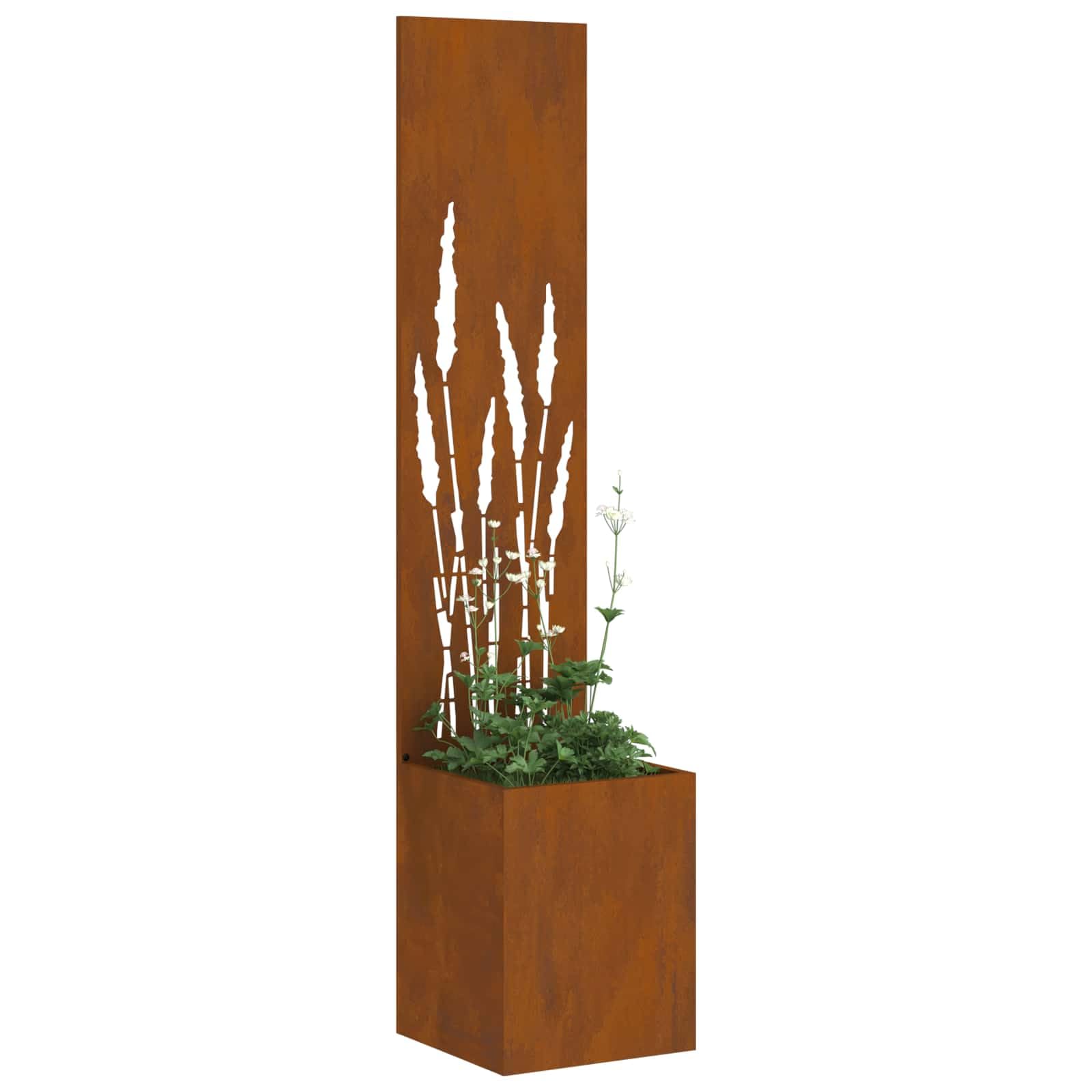 Écran de confidentialité de jardin vidaXL 32x150cm panneau en acier rouillé