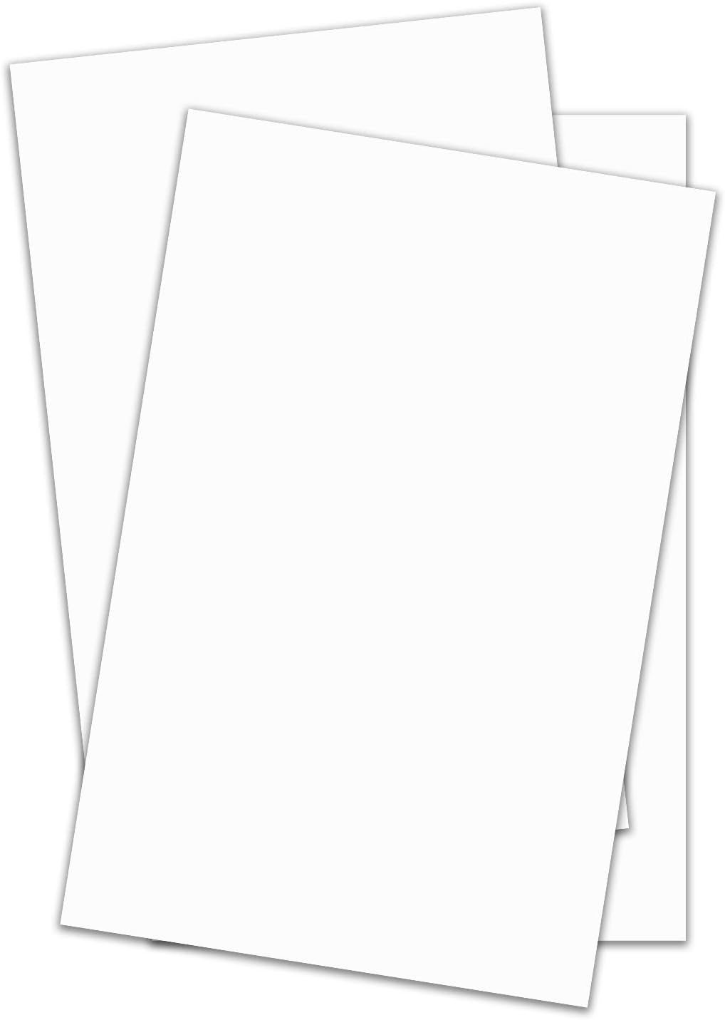 11 x 17" White Silk Matte Card Stock – Extra Thick Heavy 130lb Cover (350gsm) Cardstock – Great for Invitations, Greeting Cards, Scrapbooking, Crafts – 50 Sheets per Pack (Not for Inkjet Printer)